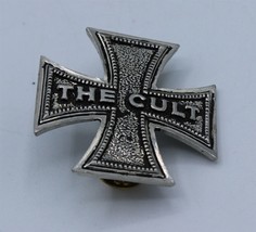Alchemy Gothic The Cult Iron Cross Pin Brooch 1992 Vintage Rare - English Pewter - $36.45