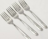 Reed &amp; Barton Edgartown Salad Forks 6-1/2&quot; Stainless Lot of 4 - $32.33