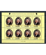 Liberia 1982 Mini-Sheet of 8 (Kleinbogen) US Presidents John Adams MNH 9247 - $6.93