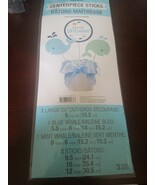 Whale Blue Baby Shower Centerpiece Sticks 1 Large Cutout - $486.95 MXN