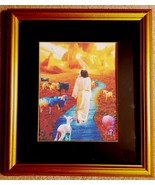 Jesus Heaven Christian Art The Narrow Gate 14&quot; x 16&quot;  Matted &amp; framed Ar... - €30,82 EUR