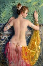 Home Decor Hand Art Oil painting Konstantin Razumov Naked girl,Modern Abstract - £52.30 GBP