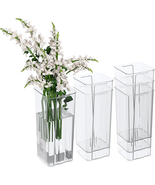 6 Pack 9.25-Inch-Tall Flowers Vase, Clear Acrylic Bud Vase Decorations Gift - $38.40