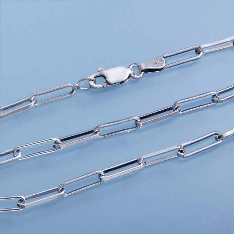 Sterling Silver Chunky Paperclip Chain - $78.60
