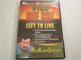 Audio CD IF I HAD ONE DAY LEFT TO LIVE 2013 Mike Murdock (incl booklet) ... - $64.32