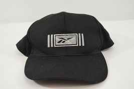 Reebok Adjustable Snapback Hat Black 100% Cotton O/S Vintage Embroidered... - £15.44 GBP