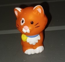 Fisher Price Little People Main Street Orange Kitty Cat Kitten Pet Heart... - £6.97 GBP