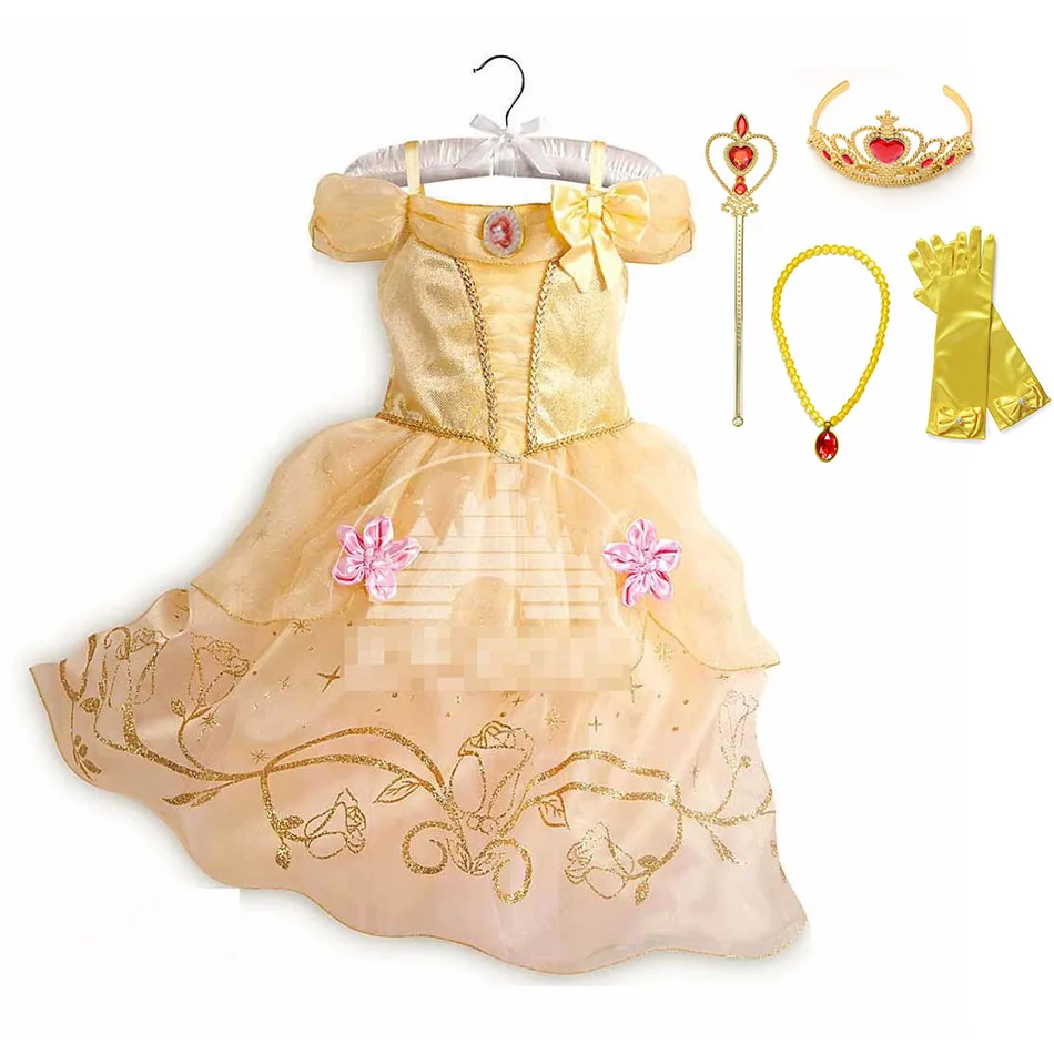 Play  Princess Party Dress up for Girls Halloween Frozen A Jasmine Rapunzel Cost - £32.07 GBP