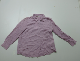 Ladies Light Purple Shirt Long Sleeves Blouse Top  Zip Sz 14 - £3.93 GBP