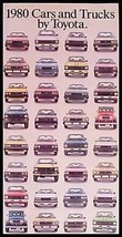 1980 Toyota Car &amp; Truck Brochure Celica, Land Cruiser - $8.64