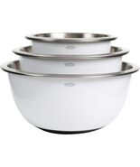 OXO Good Grips 3-Piece Stainless-Steel Mixing Bowl Set White - $52.95