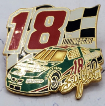 Bobby Labonte Interstate Battery #18 Nascar Checkered Flag Racing Hat Pin - £4.69 GBP
