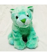 Tiger Cub Mint Green Plush Stuffed Animal 12&quot;  Wild Republic 2015 Toy Bi... - £14.88 GBP