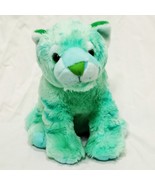 Tiger Cub Mint Green Plush Stuffed Animal 12&quot;  Wild Republic 2015 Toy Bi... - $18.99