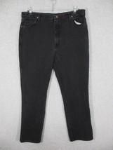 Wrangler Cowboy Cut Slim Fit Men&#39;s Jeans Black Straight Leg Size 40 x 32... - £11.89 GBP