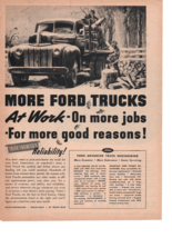 1940's more ford trucks for more good reasons print ad fc2 - $14.24