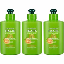 3 PACK GARNIER FRUCTIS INTENSELY SLEEK &amp; SHINE SMOOTH LEAVE-IN CONDITION... - $28.71