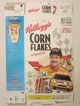 Kellogg&#39;s Cereal Box 18 oz CORN FLAKES 1997 Terry Labonte #5 Car CUT OUT on back - £9.48 GBP
