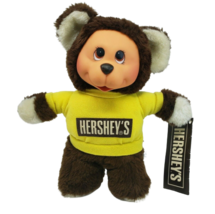 Vintage Ideal Hershey&#39;s Teddy Bear Rubber Face Stuffed Animal Plush Toy New Tag - £56.02 GBP