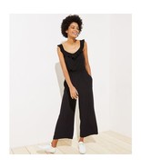 NWT Womens Size Medium Ann Taylor LOFT Black Sleeveless Wide Leg Jumpsuit - £30.99 GBP