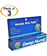 3 Tubes x 10g DEEP NUMB Skin Numbing Cream Tattoo Body Piercings Waxing ... - $26.99