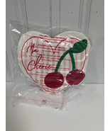 Target Bullseye Valentines Ma Cherie Cherries Plush Throw Pillow 14x14 8... - $57.00