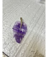 Whitney Kelly WK Amethyst Leaf Pendant Enhancer 925 Sterling Silver 2 3/4” - $49.49