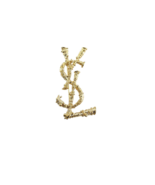 Women's Metallic Gold plated YSL Brooch - $39.90