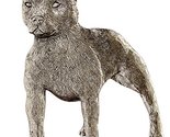 Grillie Pit Bull-P Antiqued Pewter Finish Grille Ornament - $63.69