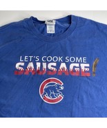 Chicago Cubs “Let’s Cooks Some Sausage” Men Sz  L T Shirt Armstrong Suzu... - £11.01 GBP