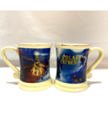 The Polar Express Coffee Mugs Set of 2 Warner Bros Christmas - £19.55 GBP