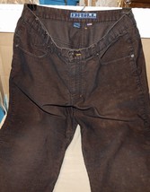 Drill Something Corduroy Mens Size 36 X 32 Pants Dk Brown USA 45% Cotton 233T - £18.43 GBP
