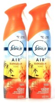 2 Count Febreze Air 8.8 Oz Hawaiian Aloha Eliminates Odors Air Refresher... - £16.77 GBP