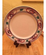 Pier 1 Dinner Plates 10&quot; La Primula Made in Italy Black Rim Pier One - $6.92