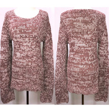 Theory Chunky Knit Long Cotton Nylon Stretch Pullover Sweater Tunic Lightweight - £19.97 GBP