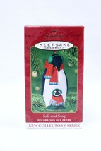 VINTAGE 2001 Hallmark Keepsake Christmas Ornament Safe and Snug Penguin - £14.07 GBP