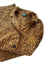 Ralph Lauren Leopard Pajamas Size Large Womens Animal Print Top &amp; Pants ... - £44.43 GBP