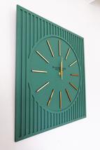 - Lines Effects Series Special Design Wall Clock - Emerald &amp; Gold - 50x50cm - $70.28
