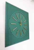 - Lines Effects Series Special Design Wall Clock - Emerald &amp; Gold - 50x50cm - $70.28