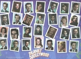 Planet Hollywood Placemat 1990 Stars High School Photos - £11.82 GBP