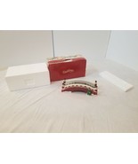 1991 Lemax Dickensville Collectbles Porcelain Foot Bridge lamps wreath - $25.86 CAD