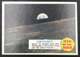1969 Topps Man On The Moon #23A Earthlight! Apollo 10 Setting Earth on Moon EX - £7.46 GBP