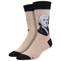 President Thomas Jefferson Crew Socks (Adult Large) - £7.71 GBP