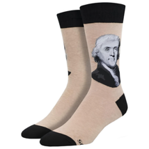 President Thomas Jefferson Crew Socks (Adult Large) - £7.58 GBP