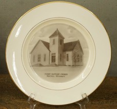 Vintage Preston China Souvenir Plate First Baptist Church Morley Missouri - £15.80 GBP