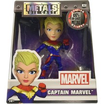 Marvel 4&quot; Metalfigs Captain Marvel Die-Cast Jada Toys M350 Nib - £11.55 GBP