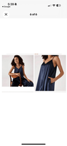Mersea Coco Satin Sailor Jumpsuit Slate Blue S M Lounge Relax Pajama - $46.08