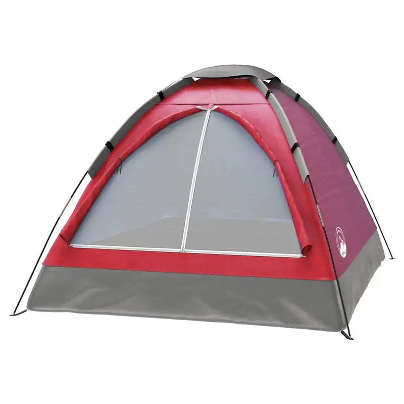 Outdoors 2 Person Camping Tent with Rain Fly and Carrying Bag, Red - £32.52 GBP