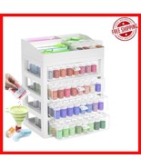 192-Slot Art Bead Organizer with Collapsible Funnel &amp; Custom Labels - $70.23 CAD