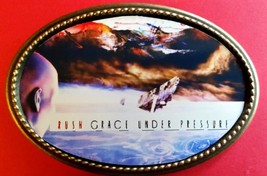 Rush Grace Under Pressure Rock Group Epoxy Photo Music Belt Buckle - New! - £12.53 GBP